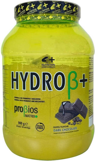 4+ Nutrition Hydroβ Πρωτεΐνη Ορού Γάλακτος Χωρίς Γλουτένη με Γεύση Dark Chocolate 900gr