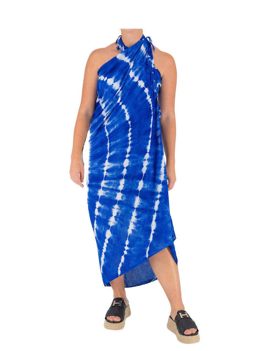 Παρεό Τύπωμα Μάτι Tie Dye 522043-59-μπλε