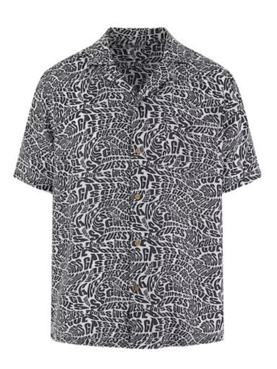 Guess Short-sleeved Shirt Black