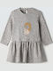 Kinderkleid Langärmelig Gray