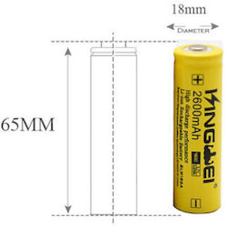 Baterie Reîncărcabilă 040503222 18650 3.7v 2600mAh Li-ion 1 Bucată Button Baterie Reîncărcabilă 040503222 18650 3.7v 2600mAh Li-ion 1 Bucată Button