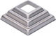 Rosette Lamellen Käfig 14x14mm 44x44mm