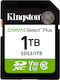 1TB SD Speicherkarte Kingston Canvas Select Plus Klasse 10 UHS-I Lesegeschwindigkeit Bis Zu 150MB/s