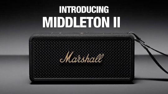 【美品】Marshall Middleton Marshall Middleton II Impermeabil Boxă Bluetooth 30W cu Durată de