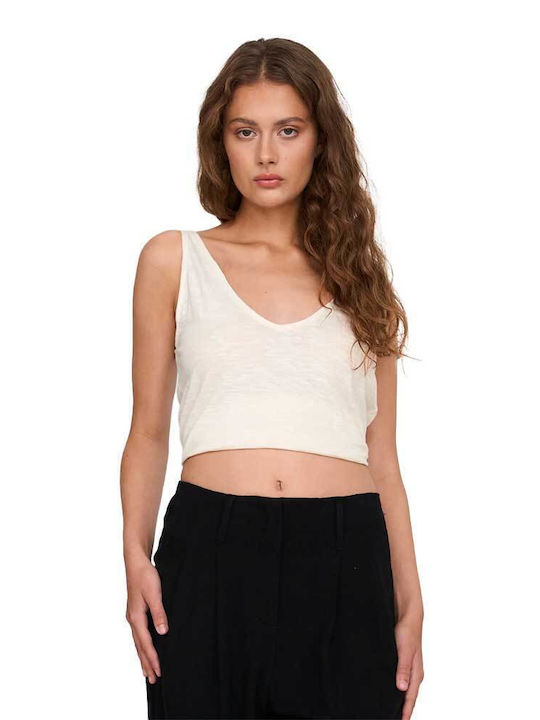 Women's Blouse Sleeveless Off White