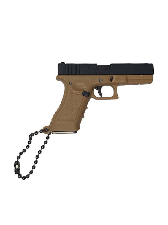 Glock G17 Πιστόλι Μινιατούρα Μπρελόκ Μαύρο Ταν