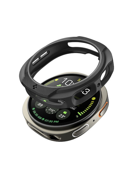 Spigen LIQUID AIR Silicone Case in Black color for Samsung Galaxy Watch 8 44mm