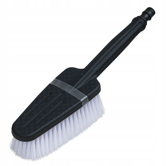 Car Wash Brush Garden Hose Connection Soft Bristles Cars Motorcycles Durable Ergonomic Black