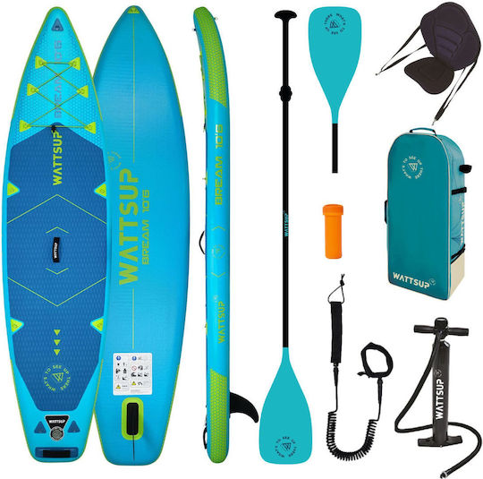 Wattsup Bream 10'6 Φουσκωτή Σανίδα SUP με Μήκος 3.2m Γαλάζια