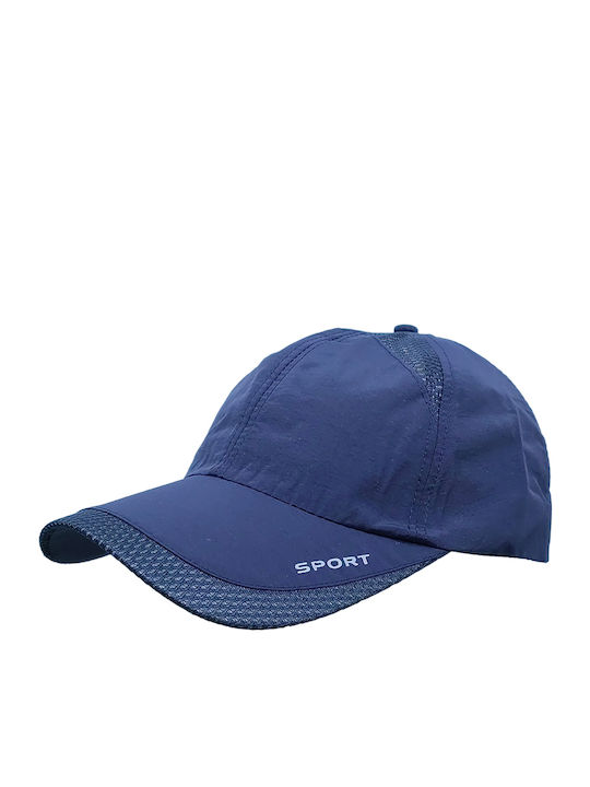Καπέλο Τζόκεϊ Microfiber Fast Dry Ανδρικό Brims Trims Μπλε