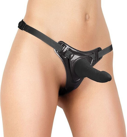 Silicone Dildo Strap-On Gurtzeug Schwarz