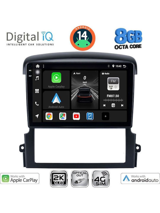 Digital IQ Car Audio System for Kia Sorento 2006-2009 (Bluetooth/USB/WiFi/GPS/Apple-Carplay/Android-Auto) with Touch Screen 9"
