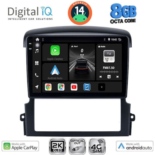 Digital IQ Car Audio System for Kia Sorento 2006-2009 (Bluetooth/USB/WiFi/GPS/Apple-Carplay/Android-Auto) with Touch Screen 9"