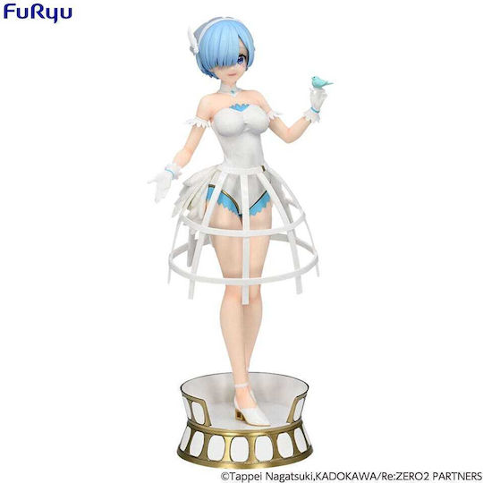 Re Zero Exceed Creative Pvc Statue Rem Cage Dress 22 Cm