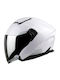 Spyder Velo White/Silver Motorcycle Helmet Jet ECE 22.06 1450gr