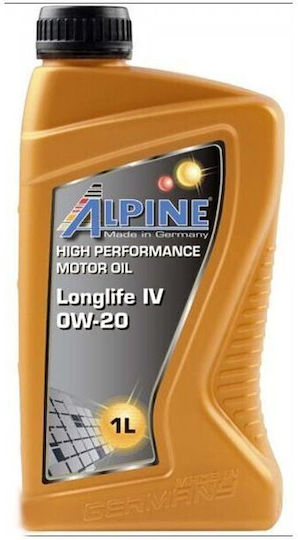 Alpine Συνθετικό Λάδι Αυτοκινήτου 0W-20 1lt AL020LL.1L