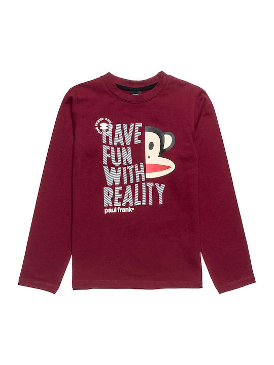 Paul Frank Kids' Shirt Long Sleeve Burgundy 00121590_0157