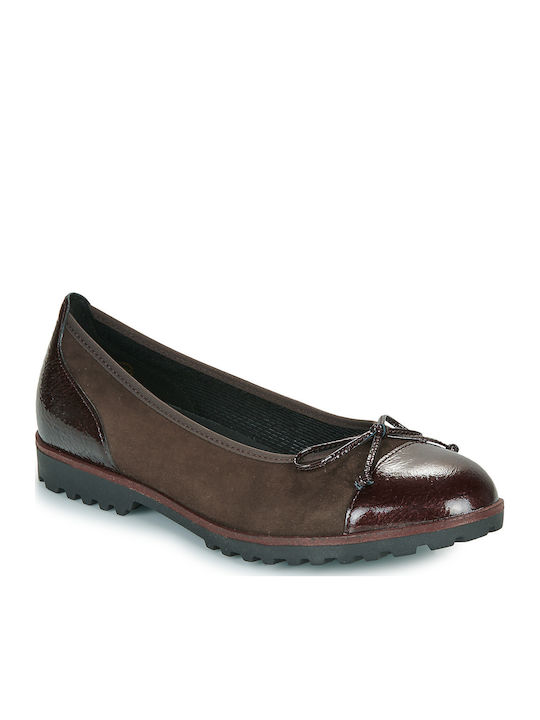 Damen Ballerinas in Braun Farbe