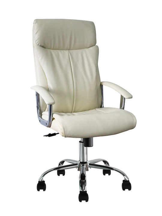 24Mall Executive Office Chair with Beige Arms