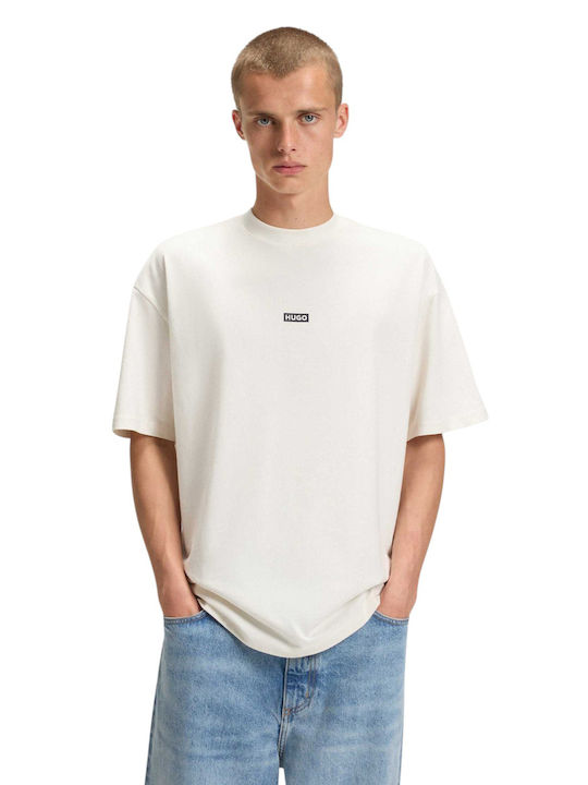 Hugo Nalono T-shirt Λευκό