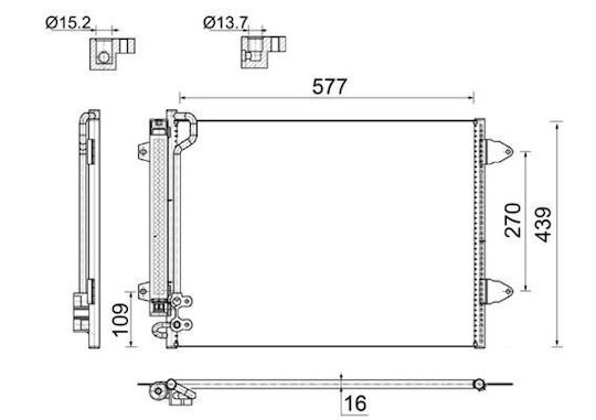 Mahle Car Air Condition Radiator