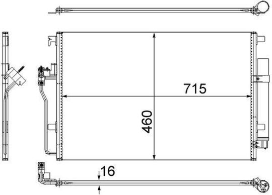 Mahle Car Air Condition Radiator for Mercedes-Benz Sprinter