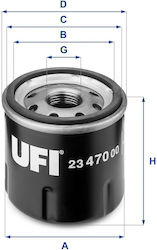 Ufi Филтър За Масло 23.470.00 Ufi Филтър За Масло 23.470.00