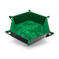 Critstones Folding Dice Tray Dragon Skin Edition Green Critstones Folding Dice Tray Dragon Skin Edition Green