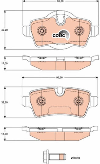 Trw Gdb1766 Brake Pad Set Disc Brake