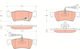Trw Brake Pad Set Disc Brake Gdb1672