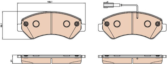 Trw Gdb2069 Brake Pad Set Disc Brake