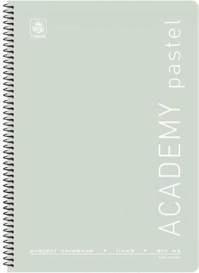 Typotrust Спирал Тетрадка На райета A4 90 Листа 3 Теми Academy Pastel 1бр