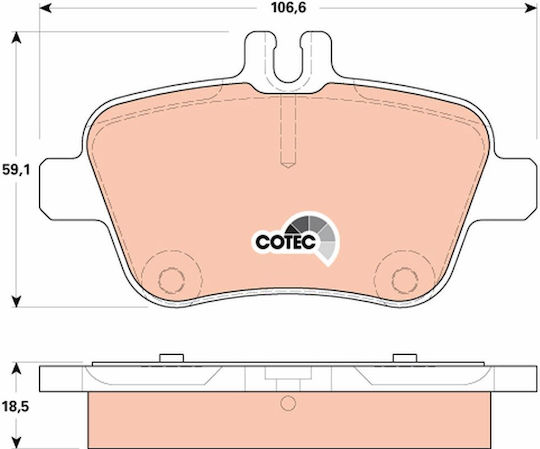 Trw Gdb1920 Brake Pad Set Disc Brake