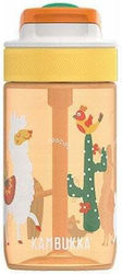Kambukka Детска бутилка за вода Non Spill 400ml Оранжево