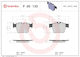 Set Plăcuțe de Frână Brembo Disc Frână P 50 133