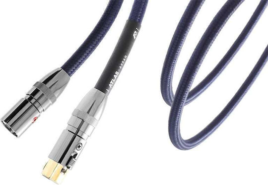 Atlas Cables Cable XLR male - XLR female Μαύρο 1.5m
