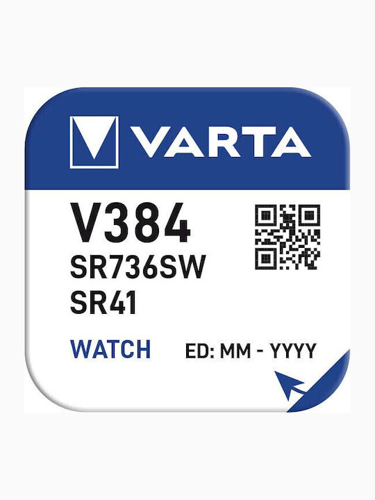 Varta V384 Alkaline Watch Battery LR41 1.55V 1pcs
