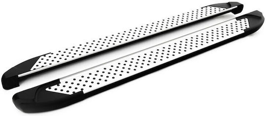 Side Steps Silver Sapphire V1 Compatible with Audi Q7 4L
