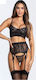 Aph Sexy Set Black Σέξι Εσώρουχα Μαύρο Σετ