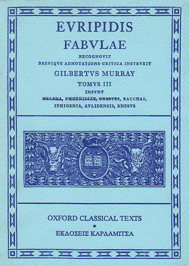 Euripidis Fabulae Iii Euripidis Fabulae Iii