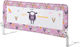 Guimo Pliabil Bară de protecție pentru pat în Culoare Roz 120x48cm 1buc