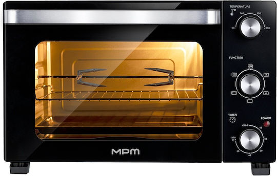 MPM Ηλεκτρικό Φουρνάκι 48lt Χωρίς Εστίες Μαύρο