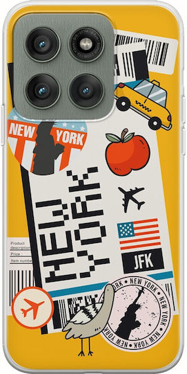 Ticket To New York Motorola Edge 60 Fusion 5G Flexible TPU Transparent Silicone