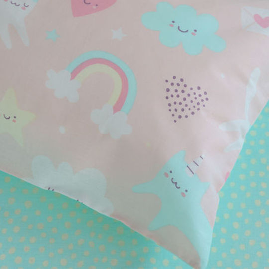 Nima Unicat Бебешка кувертюра Памук Розов 110x150см