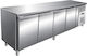 Gefrierbank mit 4 Türen Me Aufsetz Kühlschrank Motor 223*70*85cm