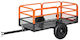 Vevor Dump Trailer 1600 Lbs 22 Cu Ft Tow Behind Steel Garden Yard Trailer Cart