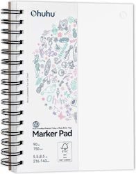 Sketchbook Ohuhu Double Sided Bleedproof Art Σπιράλ 60φύλλα 216x140mm 83000-47 Sketchbook Ohuhu Double Sided Bleedproof Art Σπιράλ 60φύλλα 216x140mm 83000-47