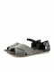 Women's Flat Sandals in Gray Color