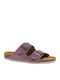 Sandale Casual Damă Anatomice Din Piele Malva
