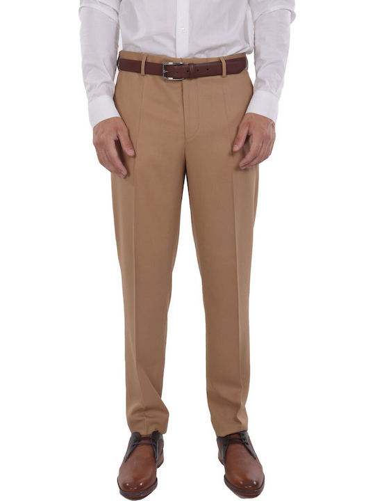 Boss Men's Trousers Chinos Elastic Tapered Camel